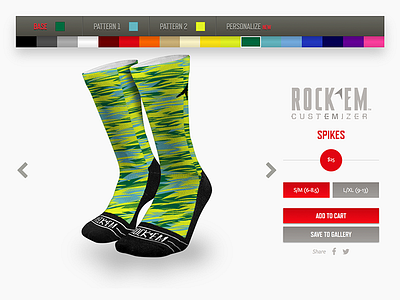 Rock 'Em Product Customizer