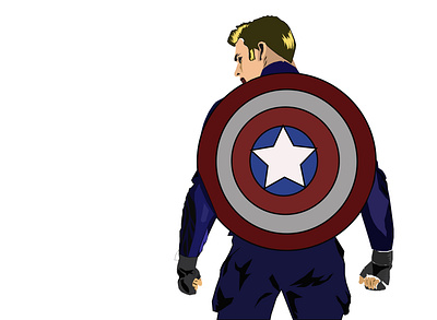 Captain America animation design graphic design graphics graphics design illustration portrait portrait illustration vector