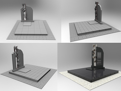 tombstone design 3d 3d art 3d artist 3d modeling design grave illustration tombstone yekaterinburg