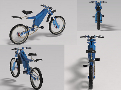 Electric bike 3d 3d art 3d artist 3d modeling automotive design illustration maya product design yekaterinburg