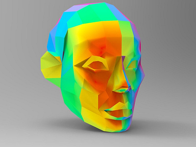 Low poly head