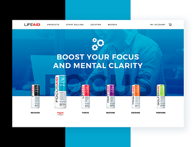 LIFEAID Homepage Concept