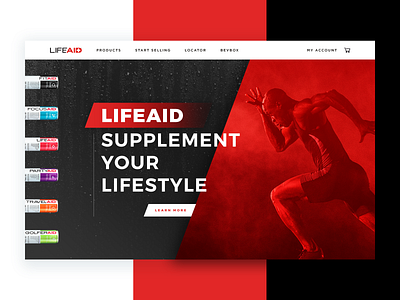 LIFEAID Homepage Concept