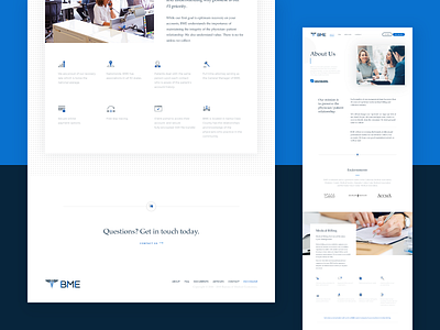 BME Website about about page aboutus design icons ui ui design ux ux design web web design website website design