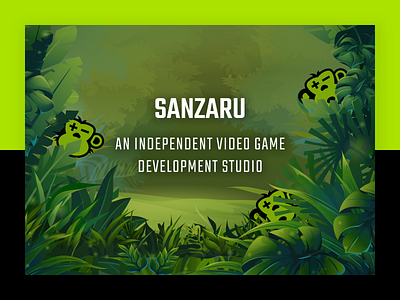 Sanzaru Games Website animation design game website gaming illustration monkey svg svg animation ui ui design vector web web design website website design