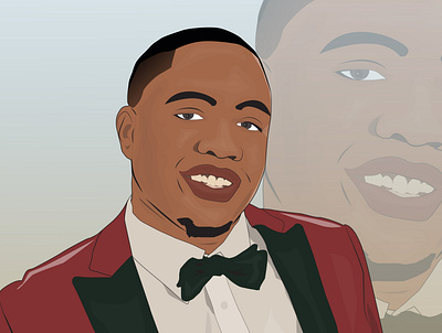 portrait design flat illustration vector