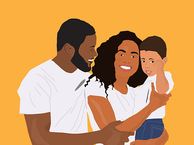 Family Portrait animation design illustration portrait vector