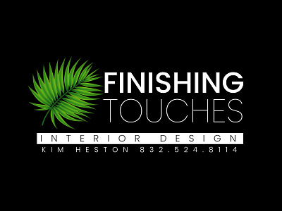 Finishing Touches Interior Design Logo branding design flat illustration illustrator logo minimal ui vector