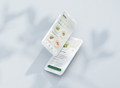Clean UI for a sushi ordering app app design app ui mobile ordering neumorphic neumorphism sushi sushi roll user interface user interface design userinterface