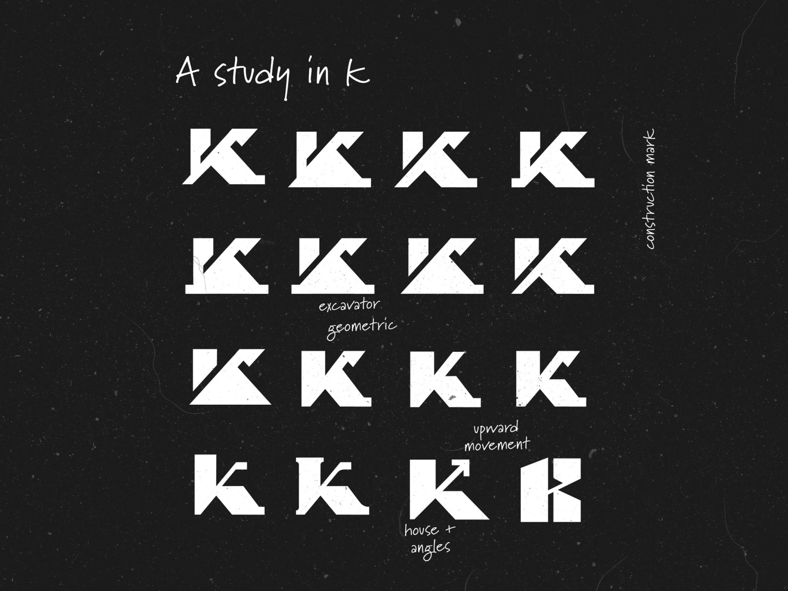 K construction monogram exploration by Ernest Karchmit on Dribbble