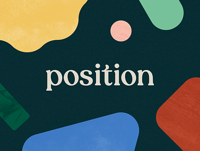 Position | Logotype agency logo brand branding handmade identity logo logotype position shapes textures