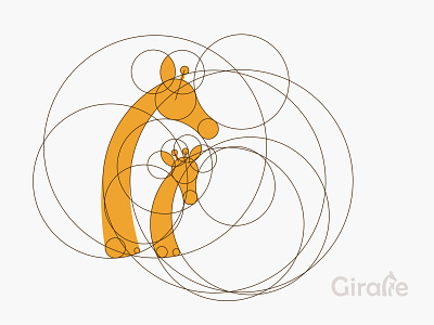 Giraffe - Breakdown animal breakdown circle circles giraffe grid logo grids gridsystem illustration logotype spots system icon