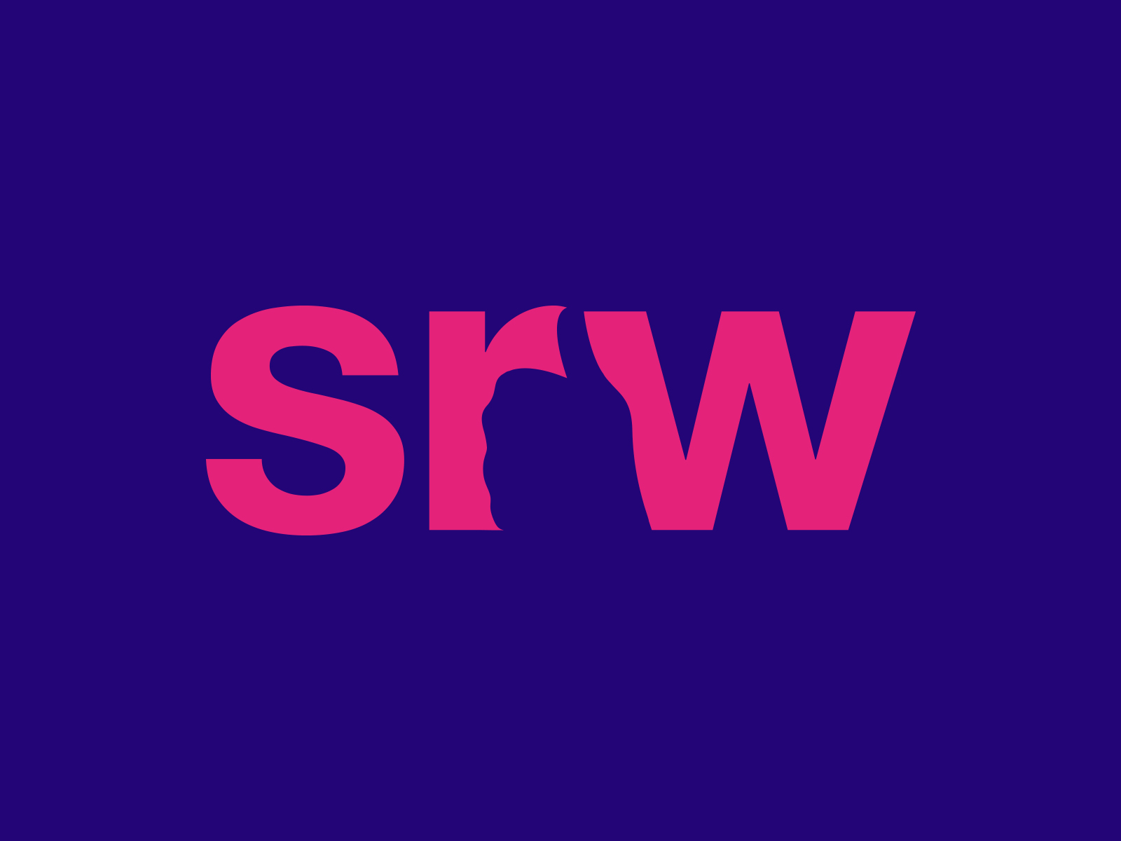 SRW logo - negative space by Ernest Karchmit on Dribbble