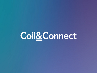Coil & Connect logo design logotype typography