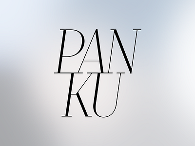 Panku branding logo design logotype minimal minimalism minimalist typography