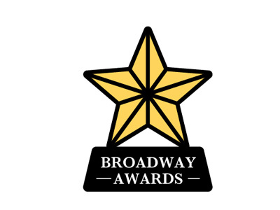 Broadway Awards Logo award baskerville logo prospective star