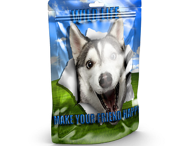 Dog Food packaging package design photoshop