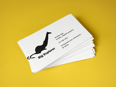 Business card for the fictitious company