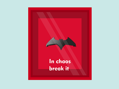 Break It batman break design simple