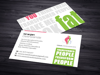 Fitness Club Business card