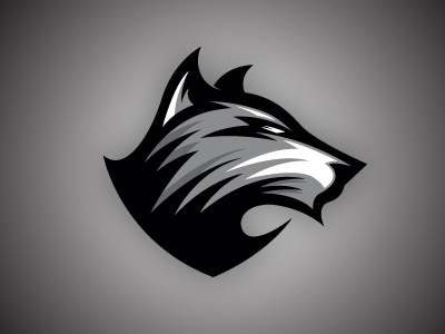Wolf illustration logo sports vector