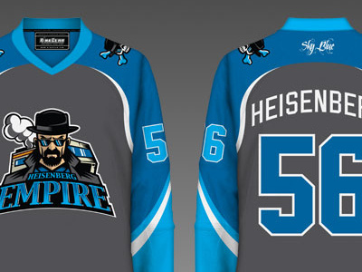 Breaking Bad - Heisenberg Empire Jersey breaking bad ice hockey illustration logo shirt design sports