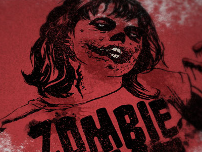 Zombie Love illustration tee zombies