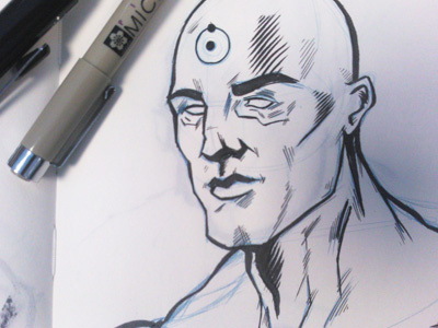 Dr. Manhattan drawing heroes sketches