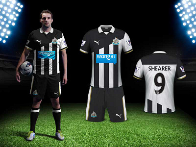 Newcastle United shirt design football illustration kit design soccer sports