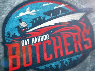 Bay Harbor Butchers dexter ice hockey illustration logo shirt design sports tv shows