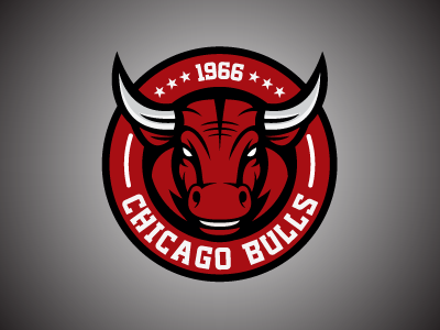 Chicago Bulls basketball illustration logo sports vector