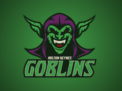 Milton Keynes Goblins floorball illustration logo sports vector