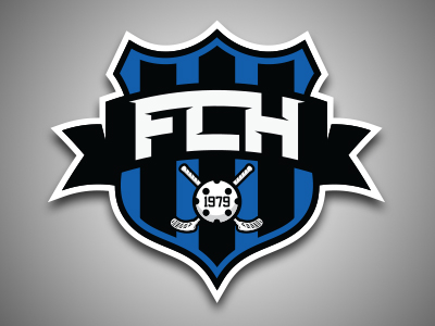 FC Helsingborg Floorball floorball shield sports branding vector