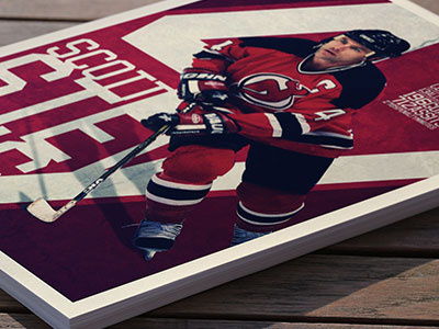 Scott Stevens ice hockey poster sports