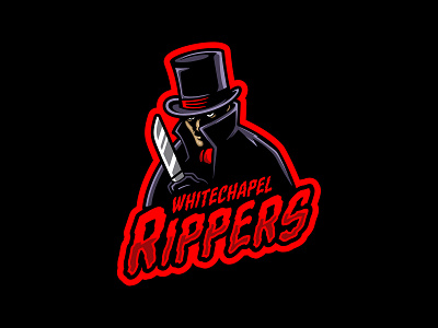 Whitechapel Rippers design hockey ice hockey illustration logo logos sports vector