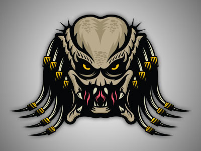 Predator cult movie illustration monsters predator