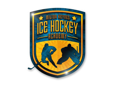 Milton Keynes Ice Hockey Academy ice hockey illustration shield sports