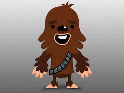 Chewie chewbacca illustration star wars
