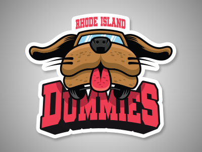 Rhode Island Dummies cult movie dumb and dumber geeky jerseys illustration pop culture