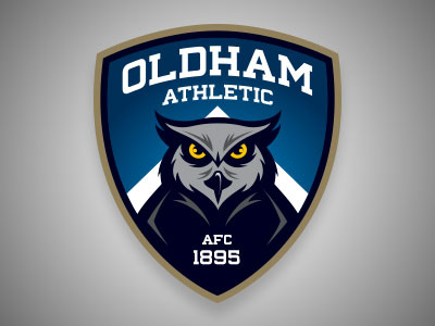 Oldham Athletic shield soccer sports branding vector