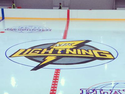 MK Lightning Logo Centre Ice