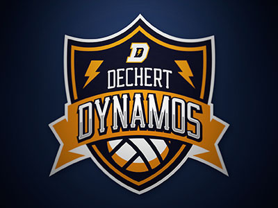 Dechert Dynamos Netball dynamos lightning logo netball sports sports branding vector