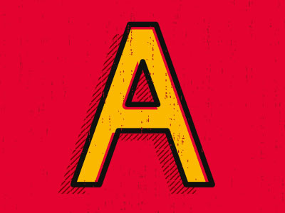 A letter texture type typography