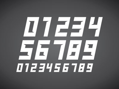 Speedball Number Set jersey numbers number set numbers sports team type