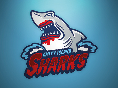 Amity Island Sharks geeky jerseys hockey ice hockey jaws shark