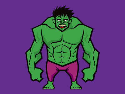 Hulk illustration vector