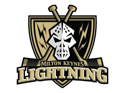 Milton Keynes Lightning Ice Hockey Team Concept illustration logos