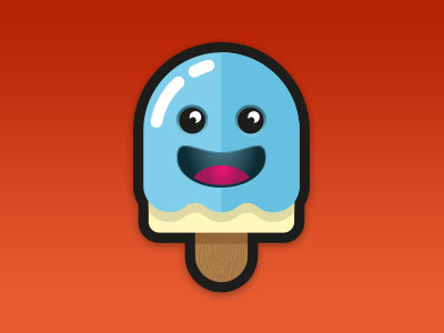 Ice Cream character ice cream lollipop