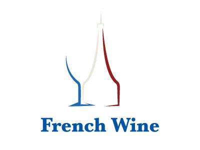 French wine illustration logos vector