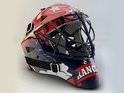 New York Rangers Logo Concept - Goalie Helmet illustration logos